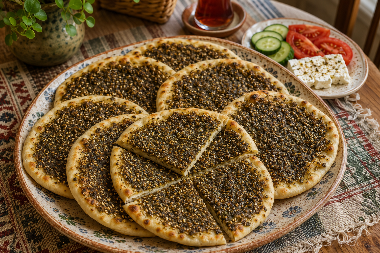 Manakish z Zaatarem